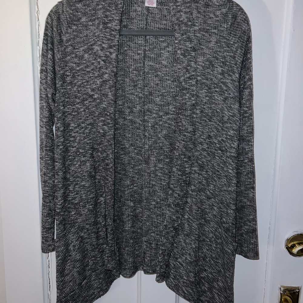 Candie's Gray Open Front Cardigan Sweater